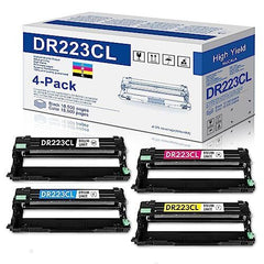 4-Pack DR-223CL Drum Unit Set Replacement for Brother DR223CL Other, Color