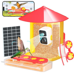 WayCai Bird Feeders Pro - Smart Hummingbird Bird Feeder with Camera, AI Ident...