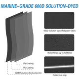 Upgraded Fade and Crack Resistant Trailerable Jet Ski Cover, Heavy-Duty Water...