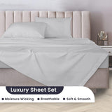 SGI bedding Luxury 4 Piece Egyptian Cotton Sheets RV King Size - 1000 Thread ...