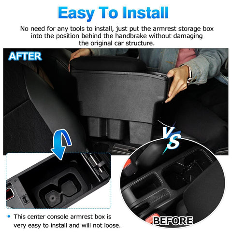 Autorder Center Console Storage Box for Suzuki Jimny JB64W/JB74W 2018-2025 Ac...