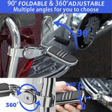 Short Angled Adjustable Highway Footpegs,1.25inch Highway Engine Guard Foot P...