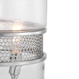 Cayce Collection 3-Light Clear Glass Global Pendant Light Polished Chrome