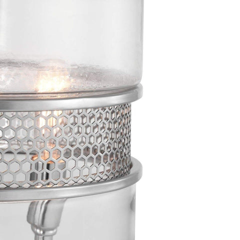 Cayce Collection 3-Light Clear Glass Global Pendant Light Polished Chrome