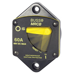 Blue Sea Systems 7040 187 Series Circuit Breakers, Panel Mount, 60A DC Breaker