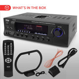 Pyle Home 300W Digital Stereo Receiver System - AM/FM Qtz. Tuner, USB/SD Card...