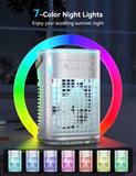 Mini Air Conditioner, 3 IN 1 Portable Desk Fan w/5400mAh Battery, 3 Speeds, R...