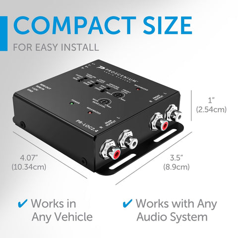 Proscenium PR-LOC2.4 Line Output Converter: Integrate Aftermarket Amplifier w...