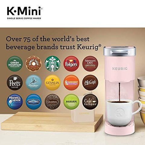 Keurig K-Mini Single Serve K-Cup Pod 6 to 12 oz. Brew Sizes, Dusty Rose