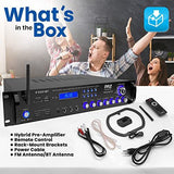 Pyle Bluetooth Hybrid Amplifier Receiver - 3000 Watt Home Theater Black