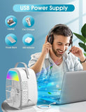 AI Portable Air Conditioners Fan,Evaporative Mini Misting Air Conditioner,Por...