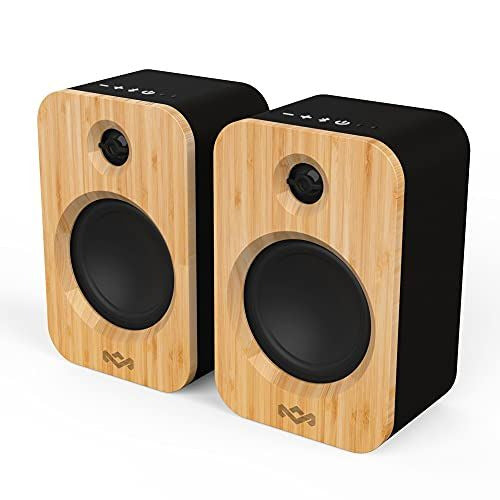 House of Marley Get Together Duo, Powerful Bookshelf Speakers Signature Black