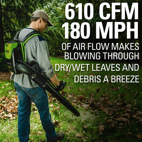 Greenworks 80V (180 MPH / 610 CFM / 75+ Compatible Tools) Cordless Brushless ...