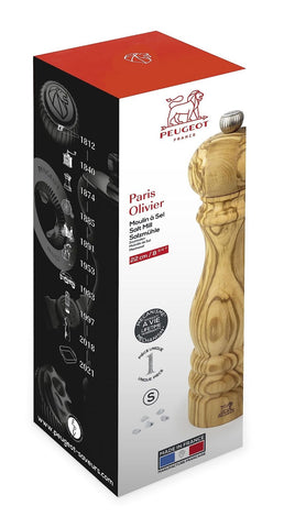 Peugeot Paris Olivier Salt Mill 22cm - 9in Olive Wood 8.67in.