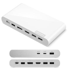 Lenovo 500 USB-C Universal Dock – Laptop USB C Docking Station – Dual White