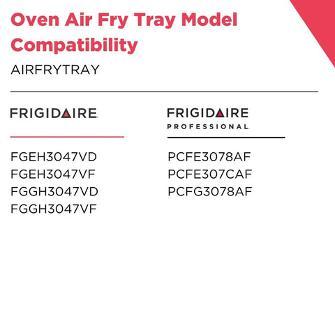 Frigidaire AIRFRYTRAY ReadyCook Stainless Steel Air Fry Tray Oven Insert, Bas...