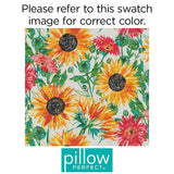 Pillow Perfect Bright Floral Indoor/Outdoor 1 Piece Split Back Chair Cushion ...