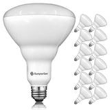 SUNPERIAN 12 Pack BR40 LED Light Bulbs, 13W=85W, 4000K Cool White, 1400 Lumen...