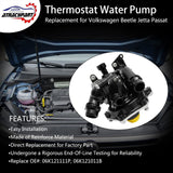 Thermostat Water Pump | Replacement for 2013-2019 Volkswagen Beetle Jetta Pas...