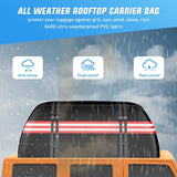 Nilight Car Roof Bag 15 Cubic Feet Waterproof Rooftop Cargo Carrier,Suitable ...