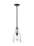 Generation Lighting 6536901-710 Kea Pendant, 1-Light 60 Watts, Bronze