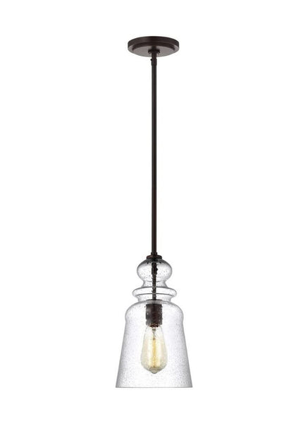 Generation Lighting 6536901-710 Kea Pendant, 1-Light 60 Watts, Bronze