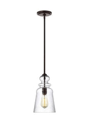 Generation Lighting 6536901-710 Kea Pendant, 1-Light 60 Watts, Bronze