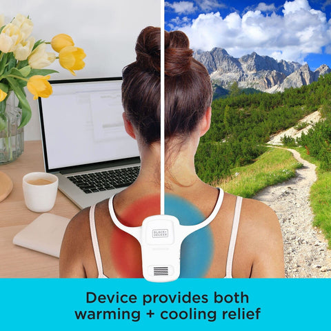 BLACK+DECKER Comfortpak, Wearable Cooling and Heating Device, Cloud White (BC...