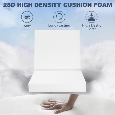 Favoyard Outdoor Deep Seat Cushion Set, 24 x 24 Inch Rainproof & 3-Year Fade ...