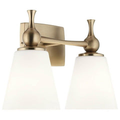 Kichler, Cosabella 15 Inch 2 Light Vanity Light with Satin Etched Cased Opal ...