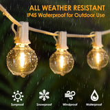 Mlambert 150Ft(3x50Ft) Outdoor String Lights, Connectable G40 Globe Patio Lig...