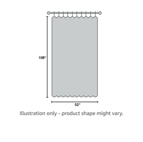 Blackout Pinch Pleat Curtain 108 Inches Long, Pleated Drape with Tieback for ...