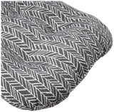 Pillow Perfect - 609973 Outdoor/Indoor Herringbone Slate Tufted Seat Cushions...