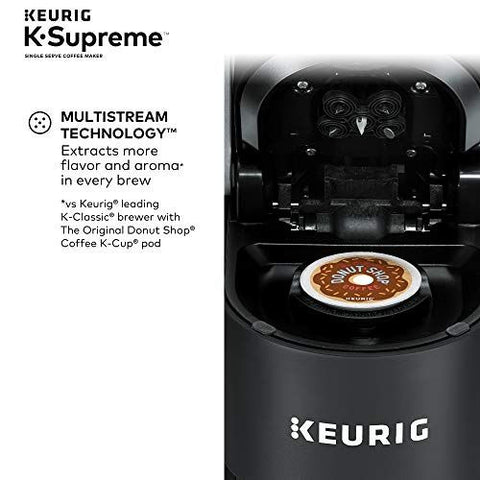 Keurig® K-Supreme Single Serve K-Cup Pod Coffee Maker, K-Supreme, Black