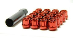 Muteki 31886R Chrome Red 12mm x 1.5mm Open End Lightweight Spline Drive Lug N...