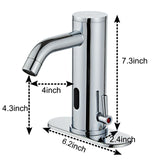 Hands Free Automatic Faucet,Touchless Bathroom Faucet with Temperature Contro...