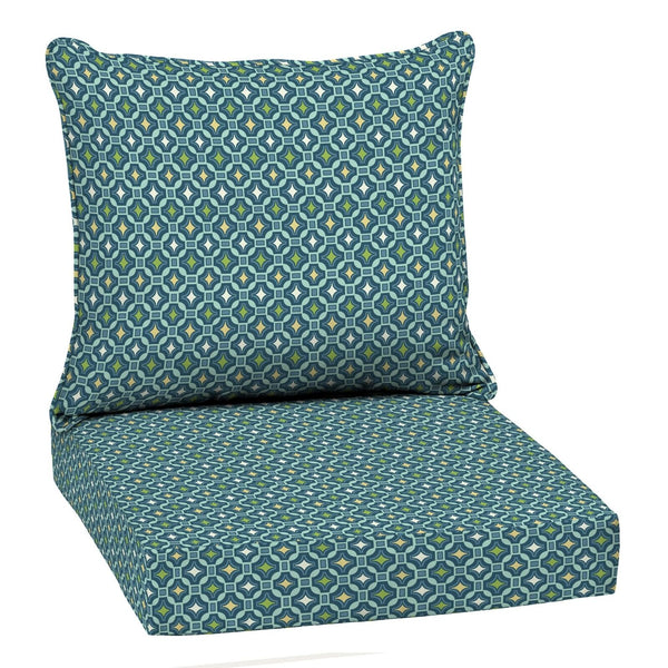 Arden Selections Outdoor Deep Seat Cushion Set, 22 x 24, Rain-Proof, Fade Res...