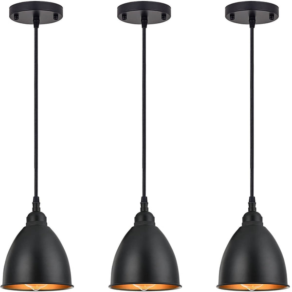 TERLEENART 3 Pack Industrial Farmhouse Ceiling Hanging Pendant Light Fixtures...