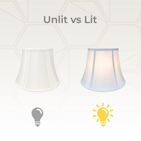 Royal Designs Modified Bell Lamp Shade - White - 11 x 18 x 13.5