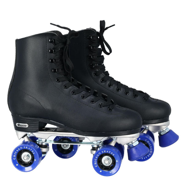 CHICAGO Skates Premium Black Quad Roller Skates for Boys and Men Beginners Cl...