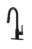 Pfister Stellen Bar Faucet with Pull Down Sprayer, Single Handle, High Arc, M...