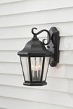 Sea Gull Lighting OL5902BK Martinsville Large Three Light Outdoor Wall Lanter...