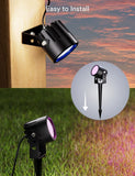 Smart Landscape Lights Pro, 1200LM RGBW+IC Color Changing Outdoor Spot Lights...