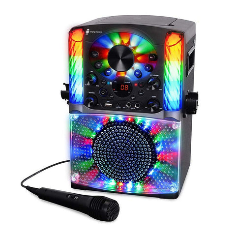 Singing Machine SML625BTBKD Karaoke Machine, Portable Bluetooth CD+G Karaoke ...