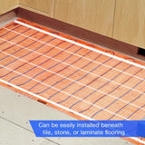 SunTouch TapeMat Electric Under Floor Heating Mat with 1/8" Thick Cable, Open...