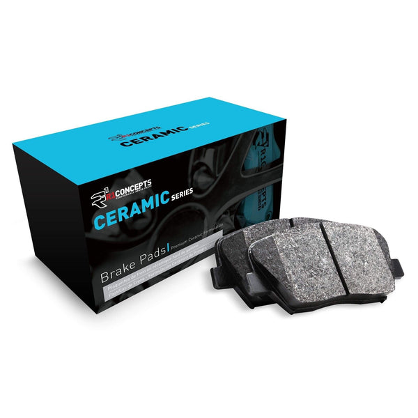 R1 Concepts Front Ceramic Series Brake Pads With Rubber Steel Rubber Shims| F...