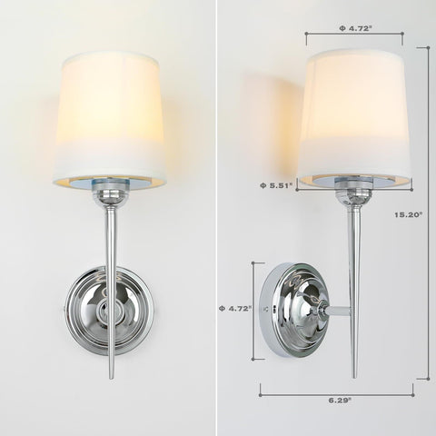 HEQIQEH Set of 2 Vintage Battery Operated Wall Sconces Light Fixture with Rem...