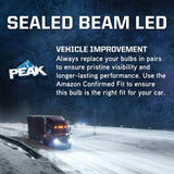 PEAK H4666 Sealed Beam 6000K LED Headlight