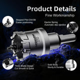 (7-3/8''|187mm) Heavy Duty Carbide Hole Saw with 2 Pilot Drill Bits, Hole Cut...