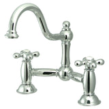 Elements of Design ES3911AX Bridge Lavatory Faucet with Cross Handle, 8", Chr...